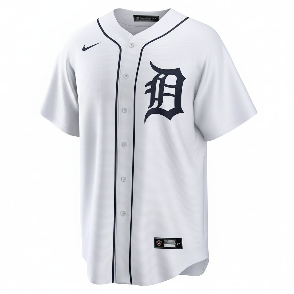 DET Tigers White Jersey