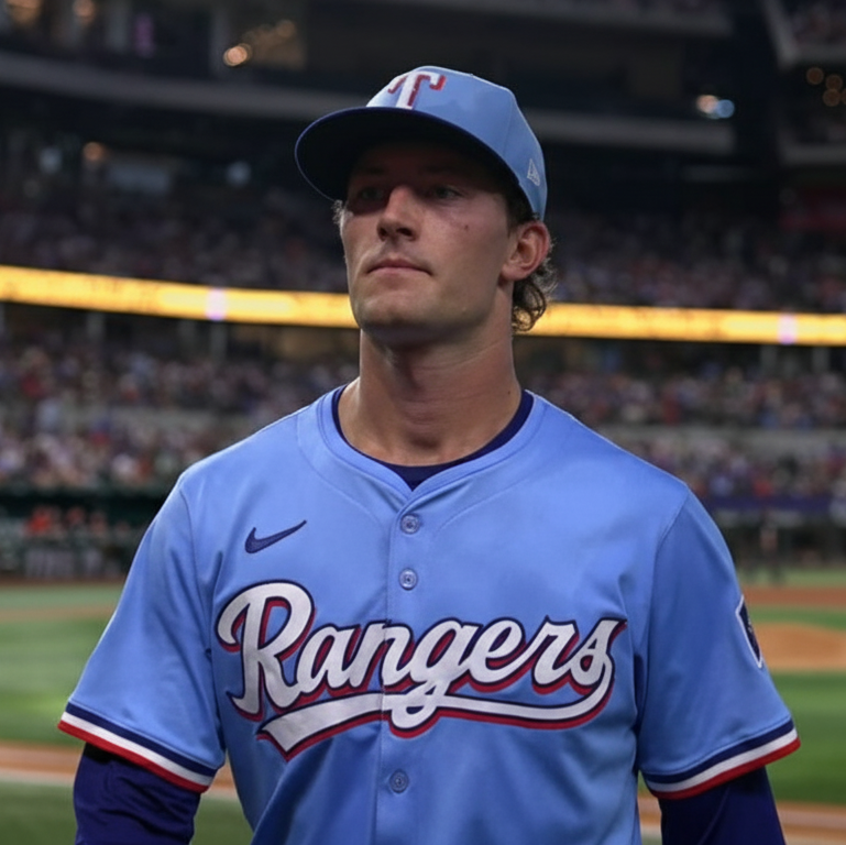 TEX Rangers Light Blue Jersey