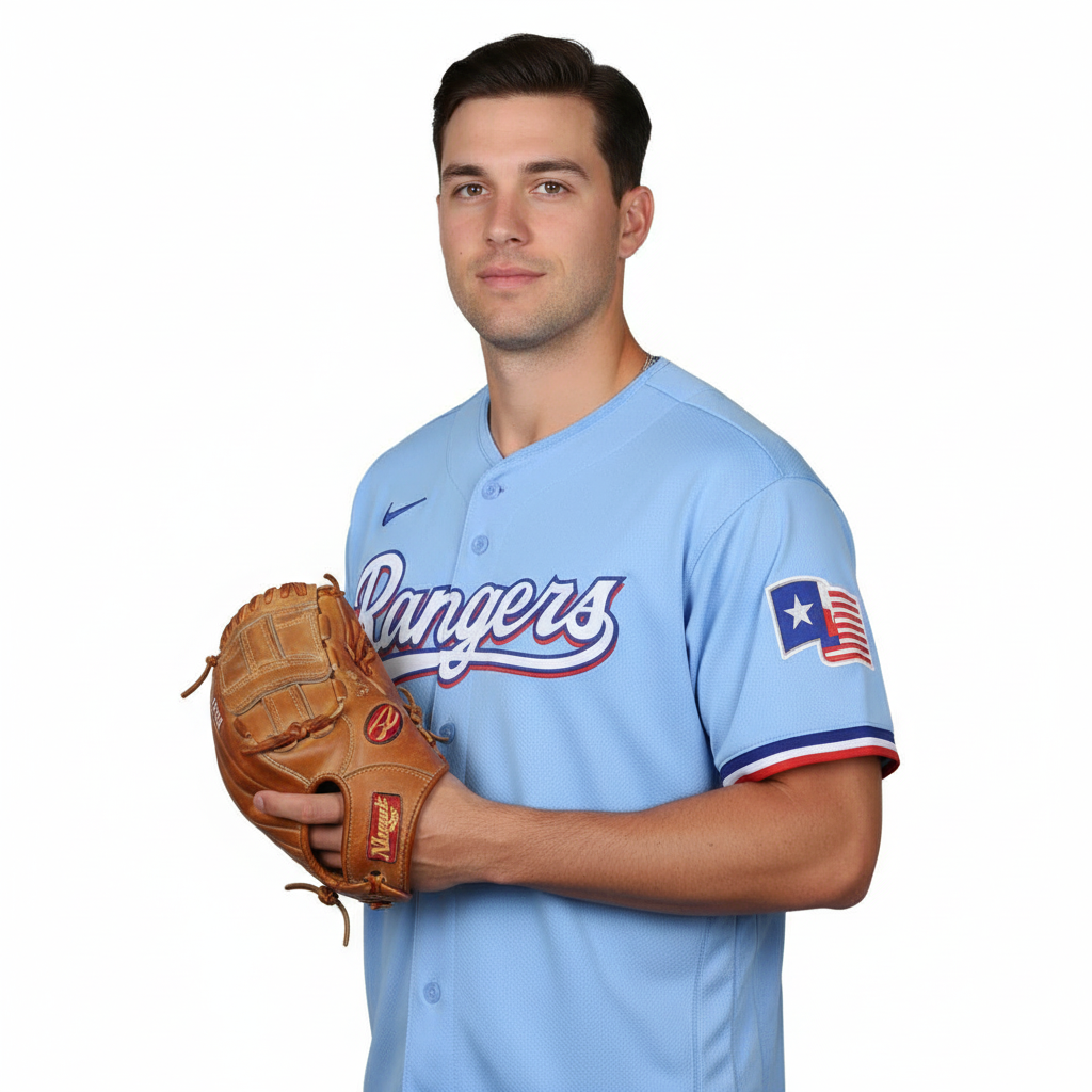 TEX Rangers Light Blue Jersey