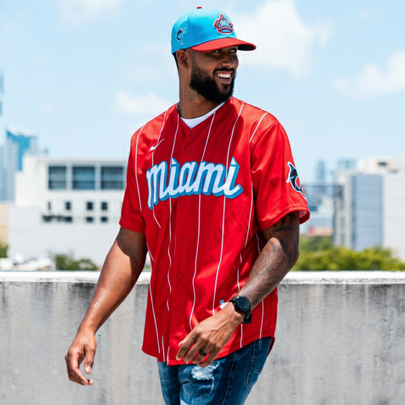 MIA Marlins Red Jersey