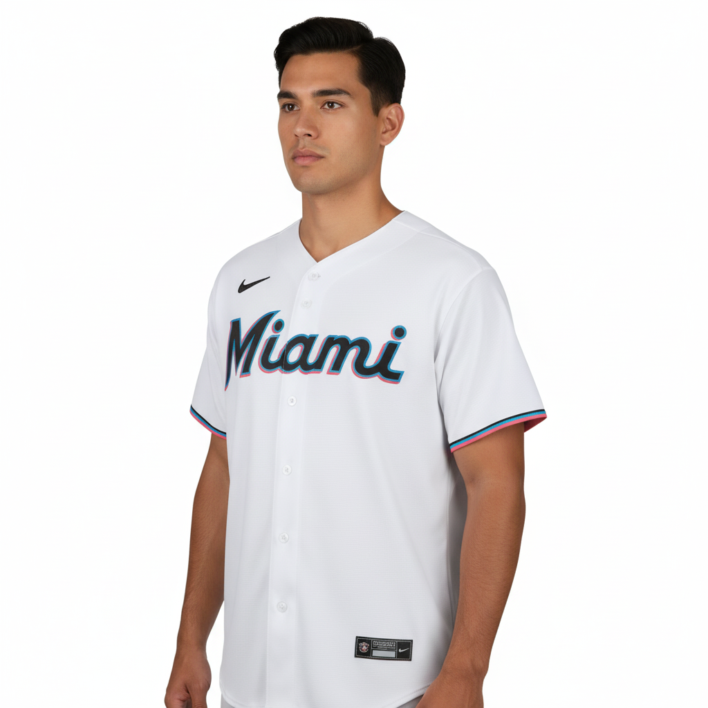 MIA Marlins White Jersey