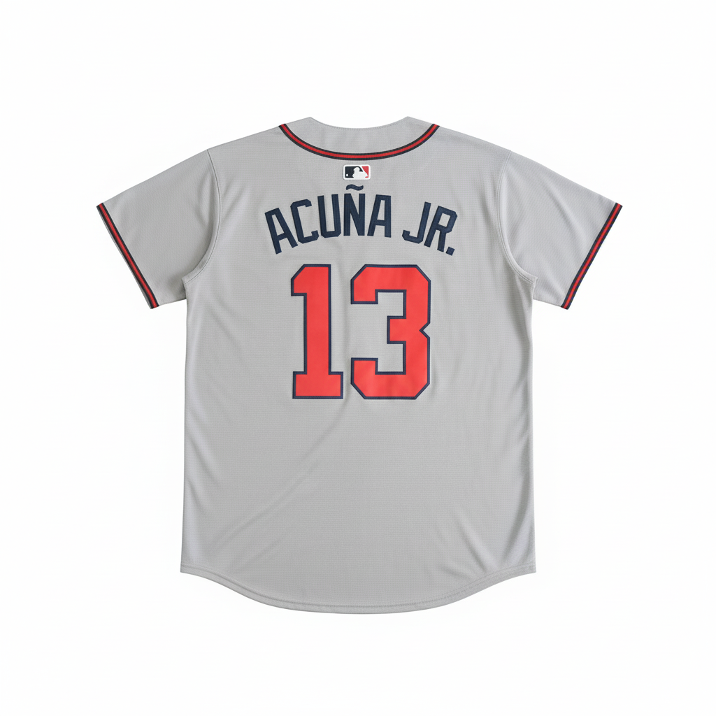 Atlanta Braves Jersey Gris