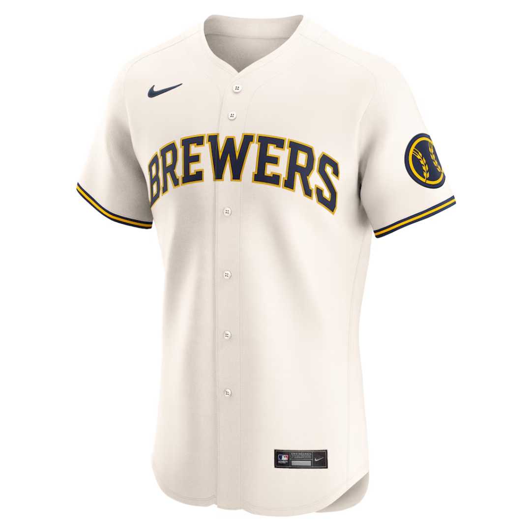 MIL Brewers Jersey Blanca