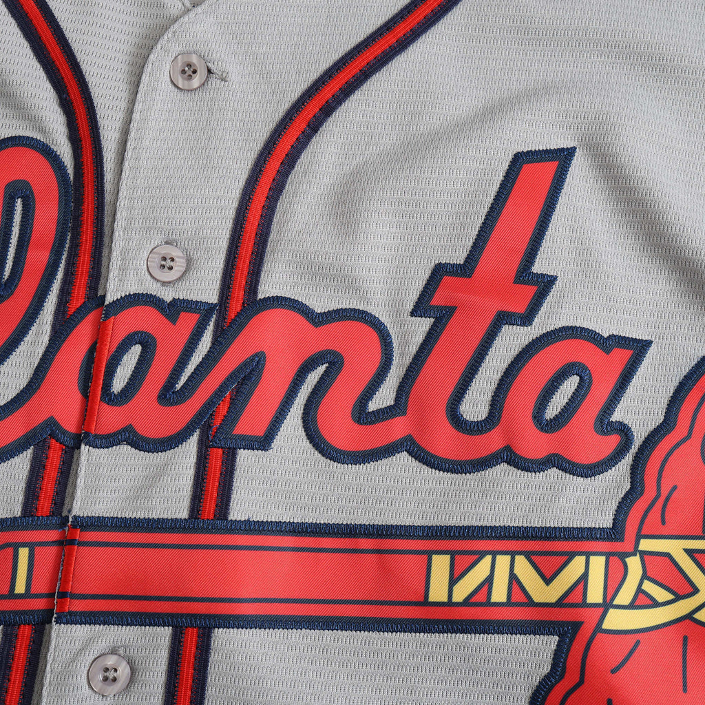 Atlanta Braves Jersey Gris